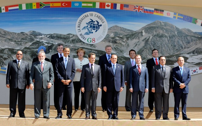 G8: TUTTI LEADER A COPPITO, VERTICE L'AQUILA