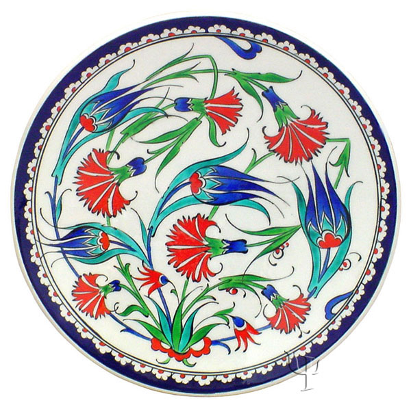 plate-2-with tulip and carnation