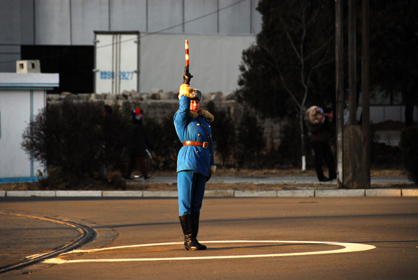 traffic police girl-pointing up-3