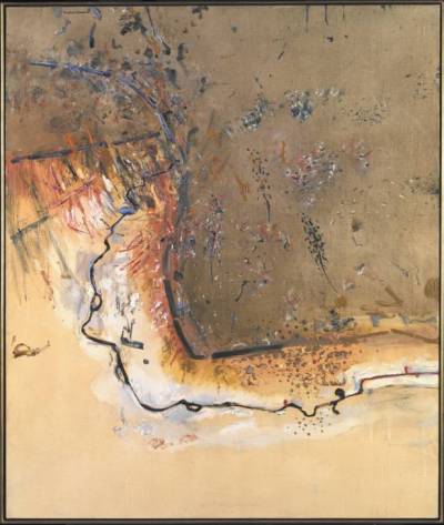 Dry Creek Bed, Werribee Gorge I 1977 by Fred Williams 1927-1982