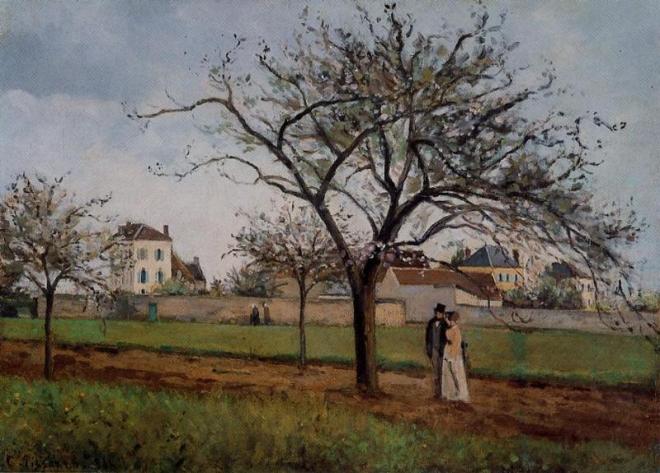 Pissaro-Pere galliens house at Pontoise-1866