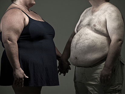 obese couple