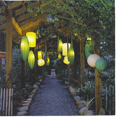 green chinese lantern