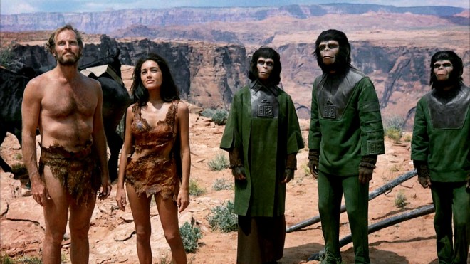 heston and the apes