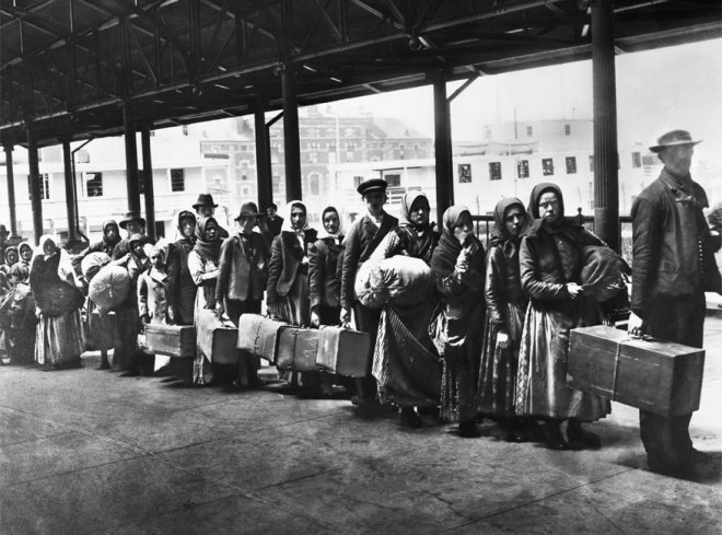 immigrants at Ellis Island