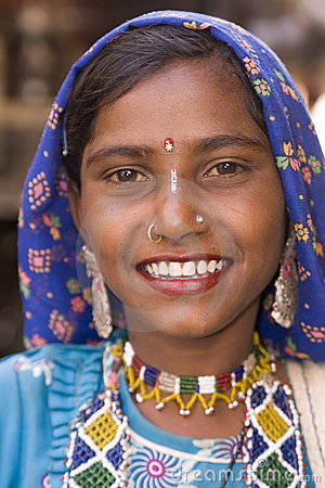 indian lady smiling