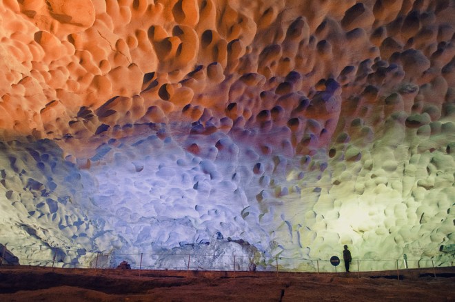 Shot taken at Surprised Grotto of Halong Bay. A Massive Cave system with thousands of gigantic stalactite and stalacmite decorating of almost all parts of cave's wall, based and ceiling.